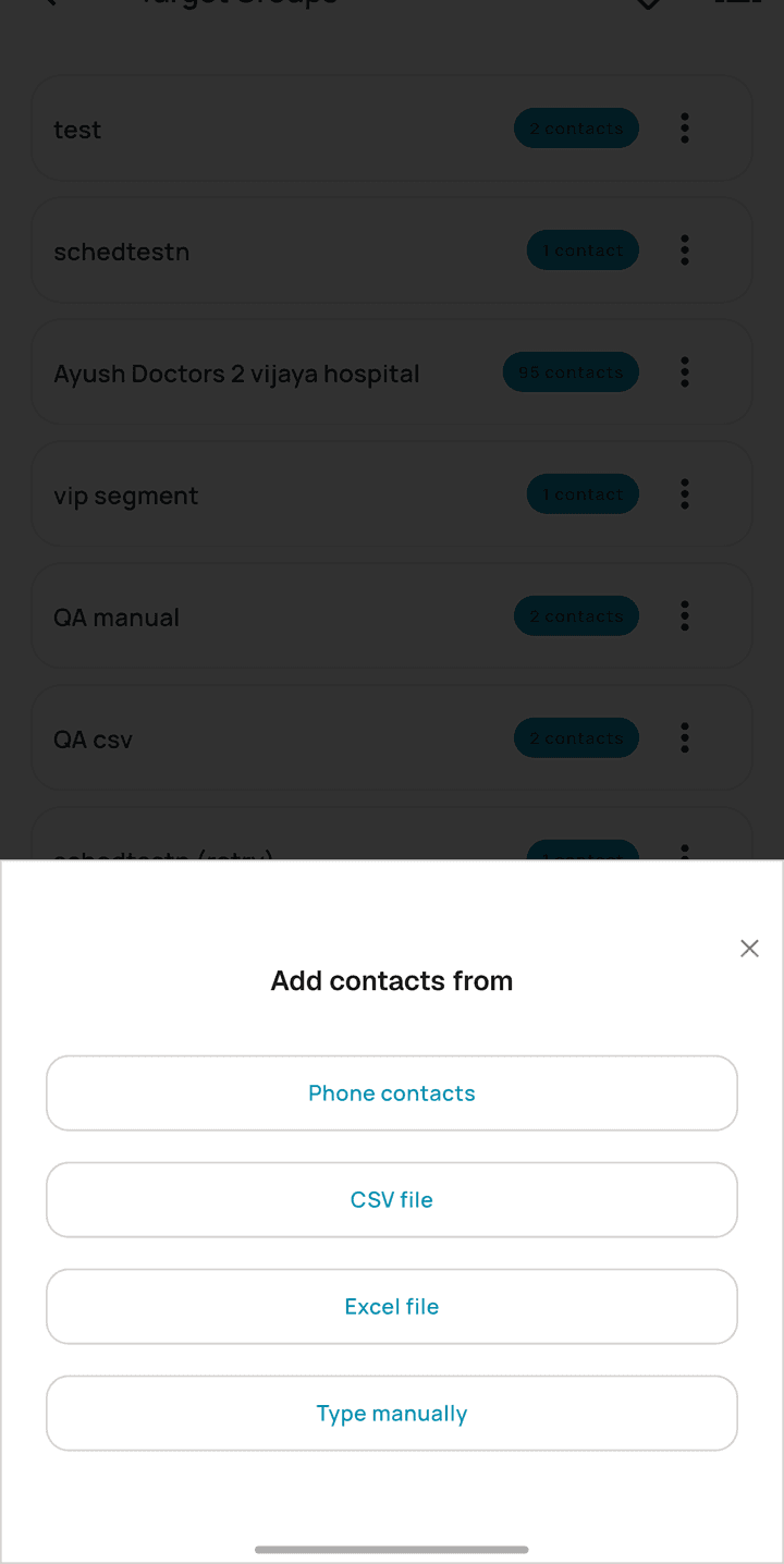 Choosing where a new list's numbers come from