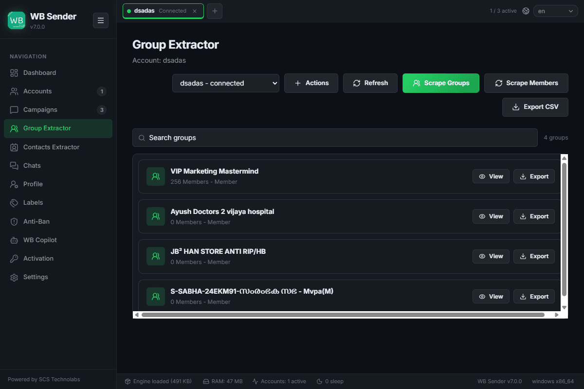 Group Extractor