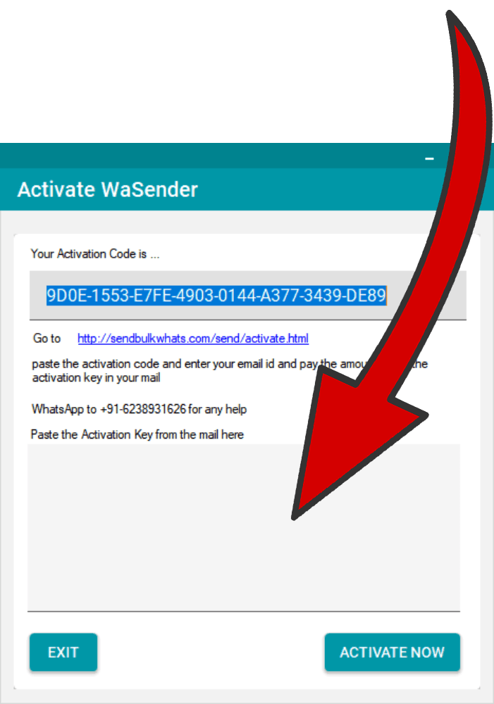 WB Sender Classic activation illustration